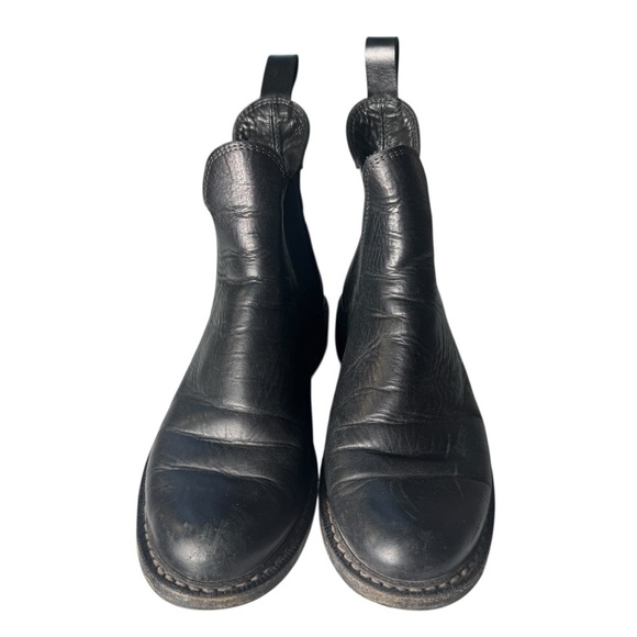 Rag & Bone Black Leather Dartford Chelsea Boots, Size 38 - Picture 4 of 9